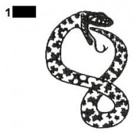 Snake Tattoo Embroidery Design 08